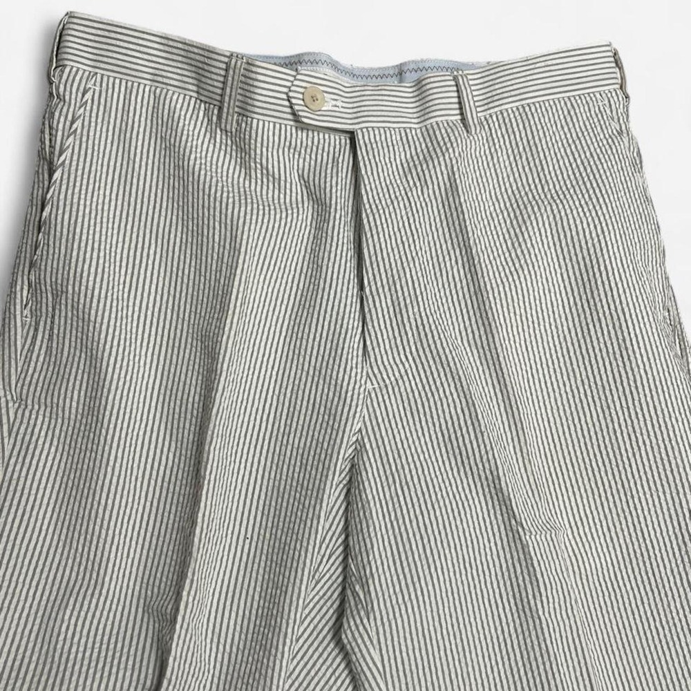 Striped Grandpa Fisherman Seersucker Preppy Pants